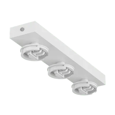 Крепление сменное М13 для светильников MINI VILLY, поворотное накладное тройное, цвет Белый, MINI-VL-M13-WH