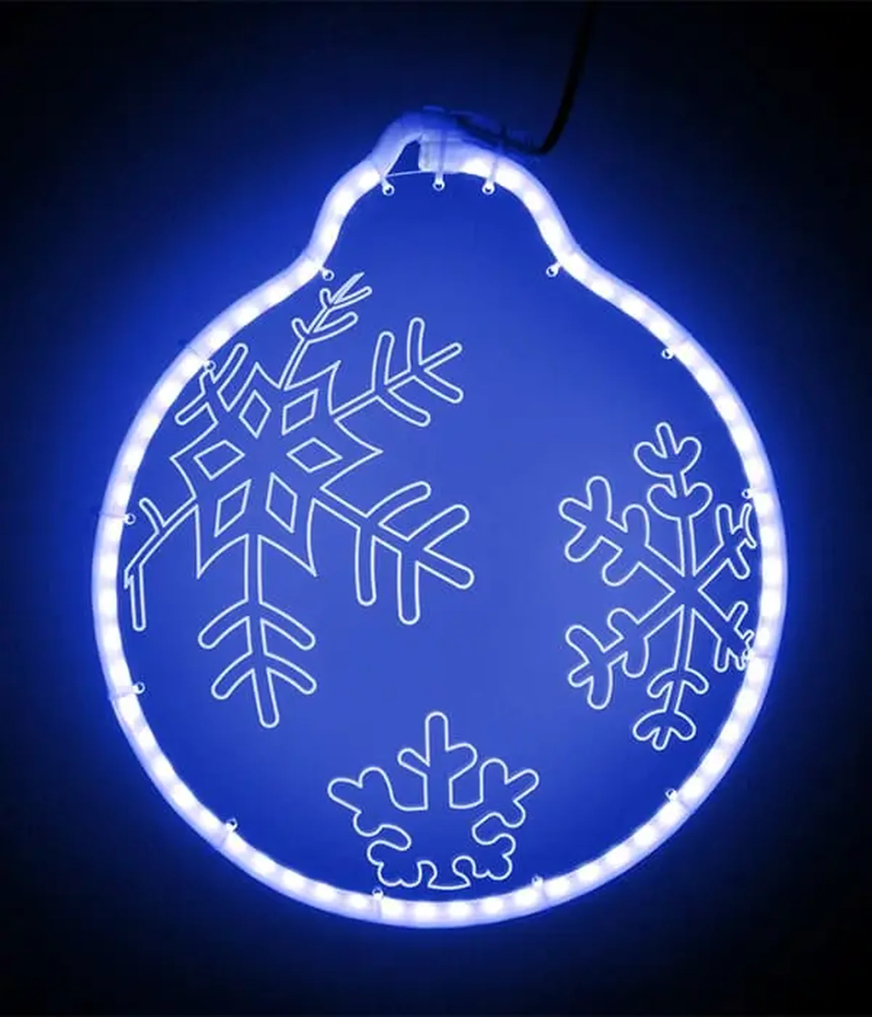 Светодиодная Фигура Шар 30 x 30 см Синяя, Гибкий Неон и Акрилайт, IP54, HFS2-2B