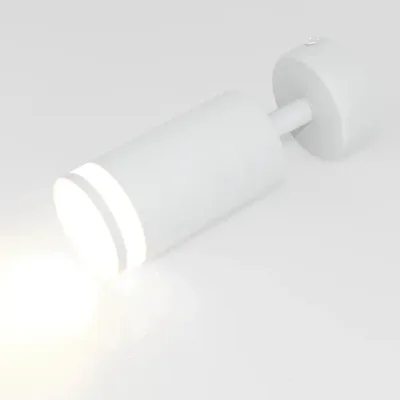 Спот на основании GWL-GU10-M-IP20 Одинарный Белый С Боковым рассеивателем Башня