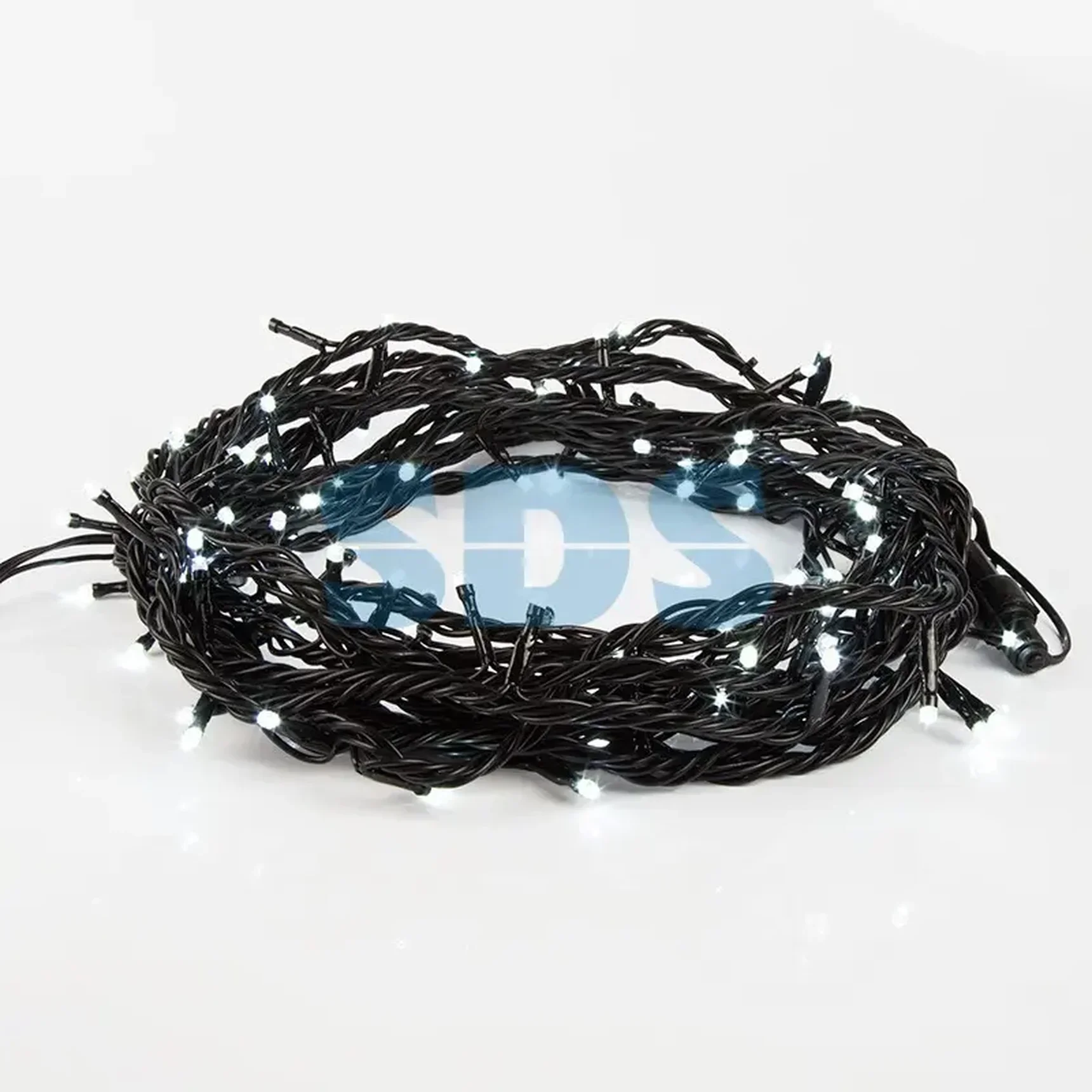 Гирлянда Твинкл Лайт 10 м, черный ПВХ, 100 диодов, цвет синий