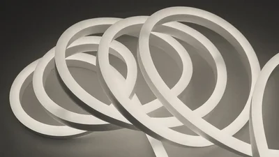 Неоновая лента светодиодная SMD 220В 2835, 120 LED/м, 6 Вт/м, 220В , IP65, Цвет: Нейтральный белый, NE-2180-220-6-NW-65