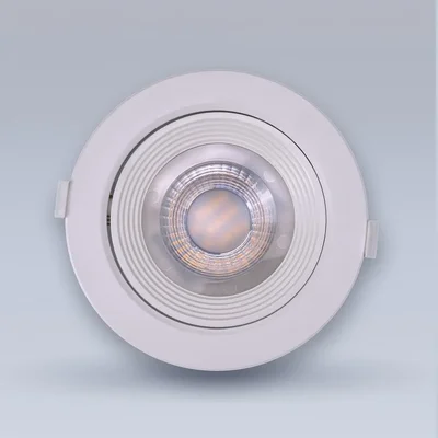 ПОВОРОТНЫЙ Круг 12W теплый 3000К Светодиодный встраиваемый светильник 220V