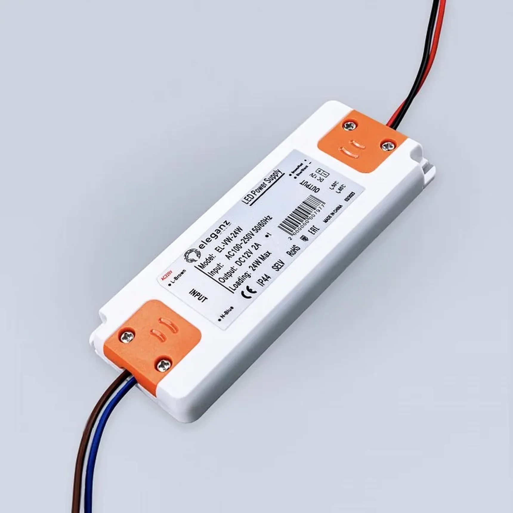 12V Сверхтонкий блок питания 24W (128*50*11) IP44