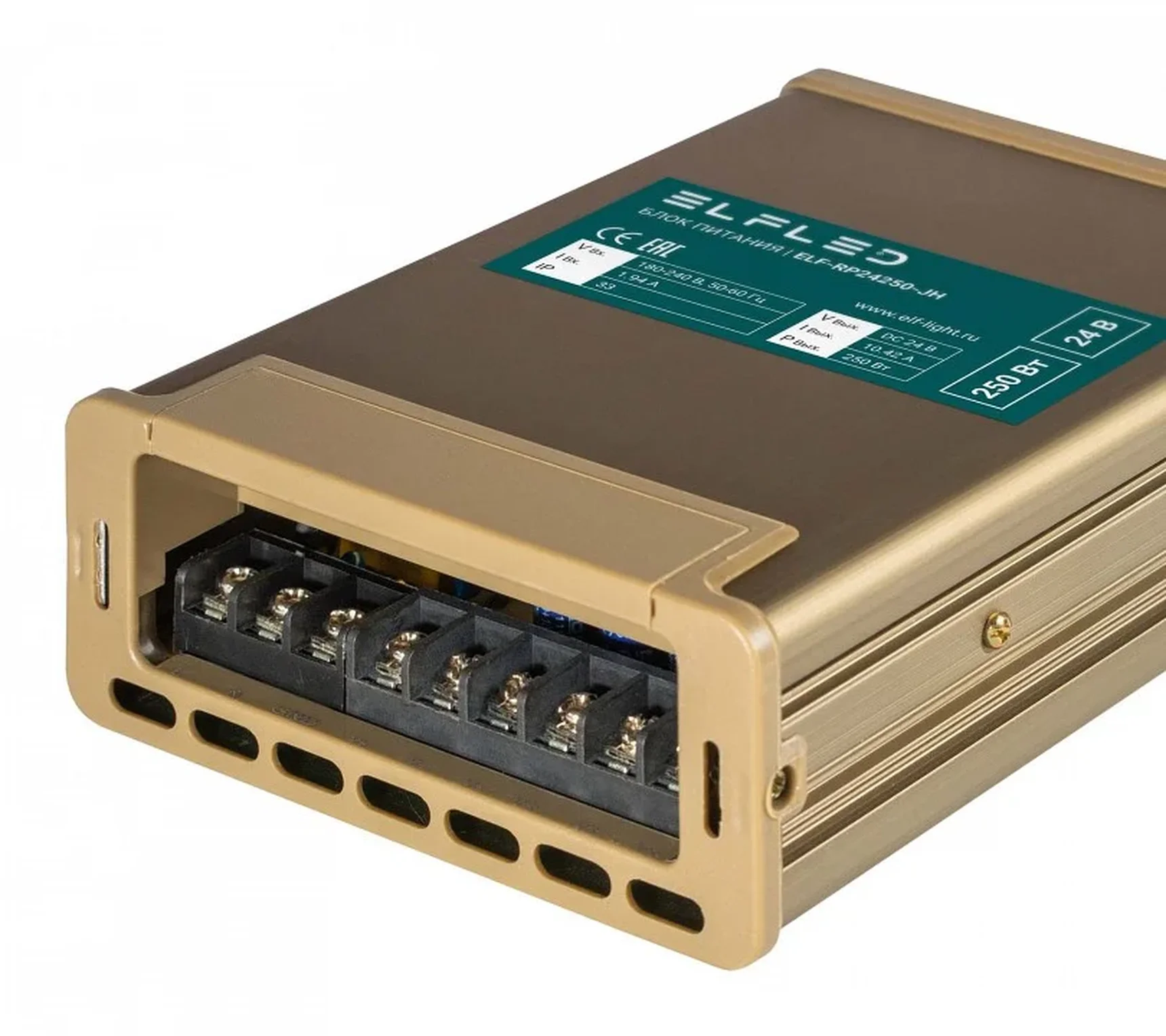 Блок питания уличный дождезащитный ELF, 24В, 250Вт