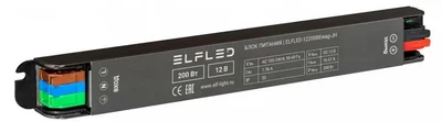 Блок питания интерьерный ELFLED WAG, 12В, 200Вт, компактный металлический корпус с ваггами