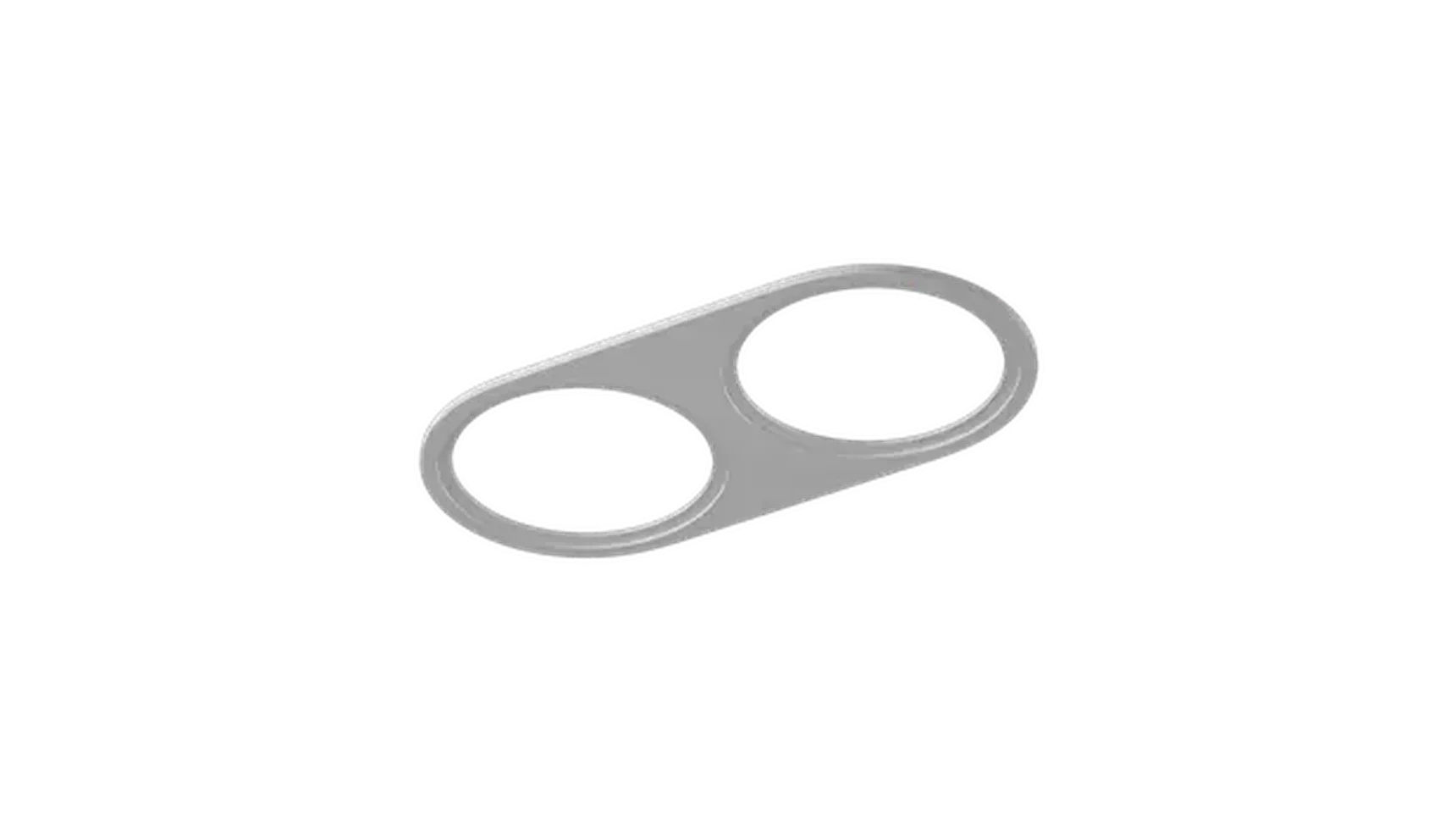 Рамка двойная для серии COMBO 4, круглая, белая, COMBO-4R2-WH