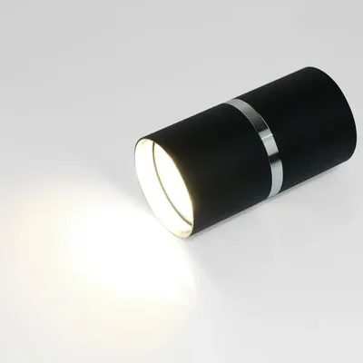 Спот GWL-GU10-M-IP20 Черный+ Серебряное кольцо Диаметр