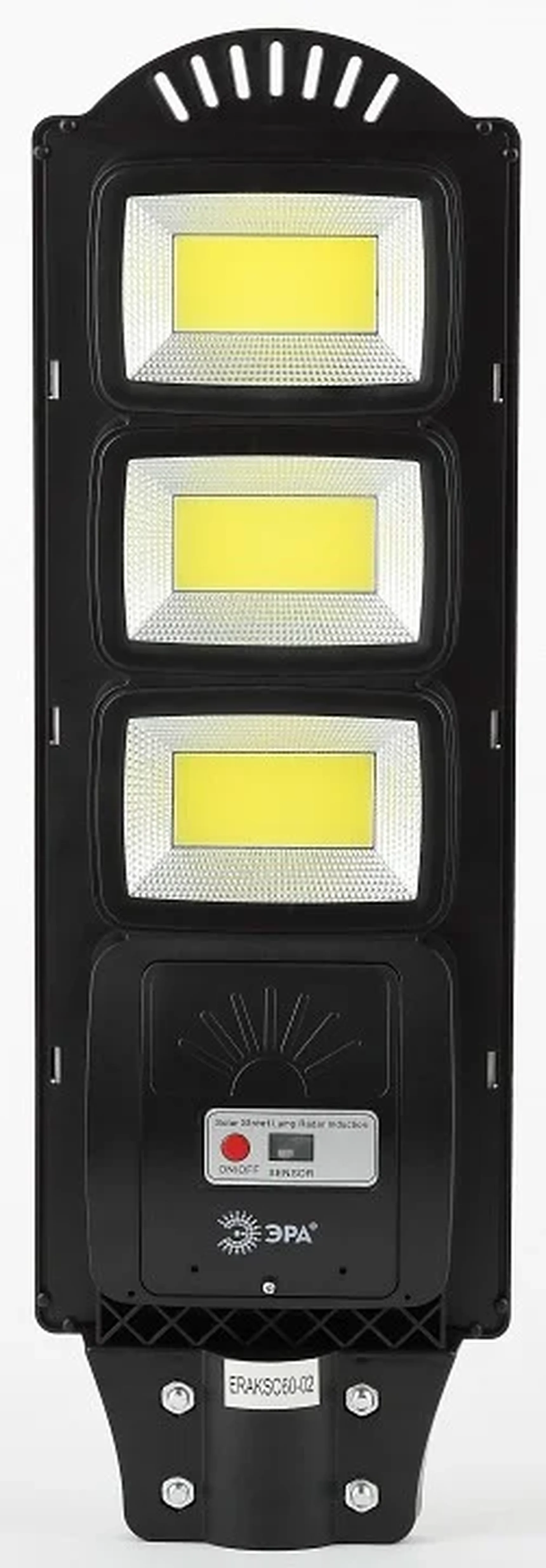 Консольный светильник на солнечной батарее,COB,с кронштейном,60W,с датчи. движ.,ПДУ,1100lm, 5000К, IP65