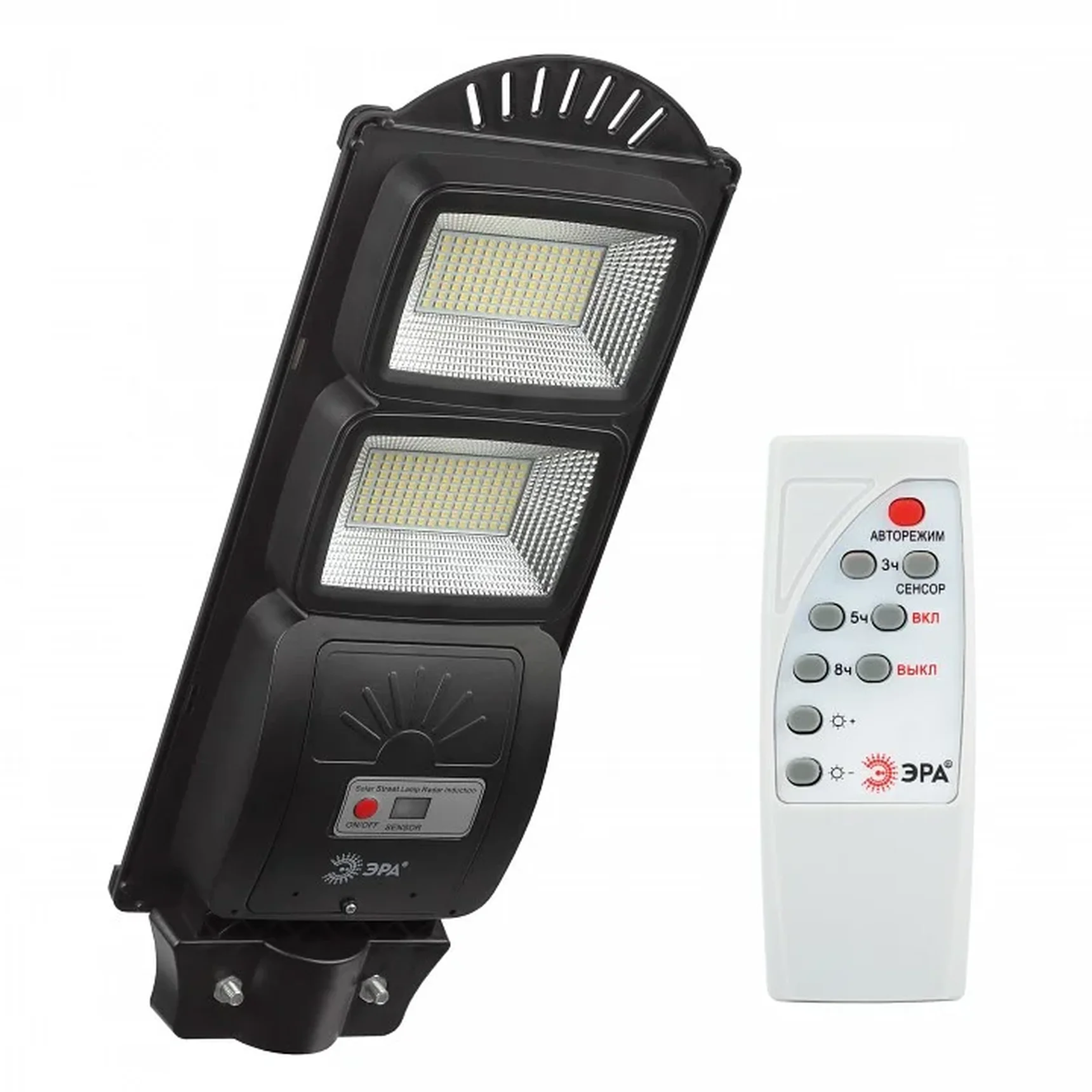 Консольный светильник на солнечной батарее,SMD, 40W, с датч. движ., ПДУ, 700lm, 5000К, IP65