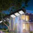 Консольный светильник на солнечной батарее,SMD, 60W, с датч. движ., ПДУ,1000lm, 5000К, IP65