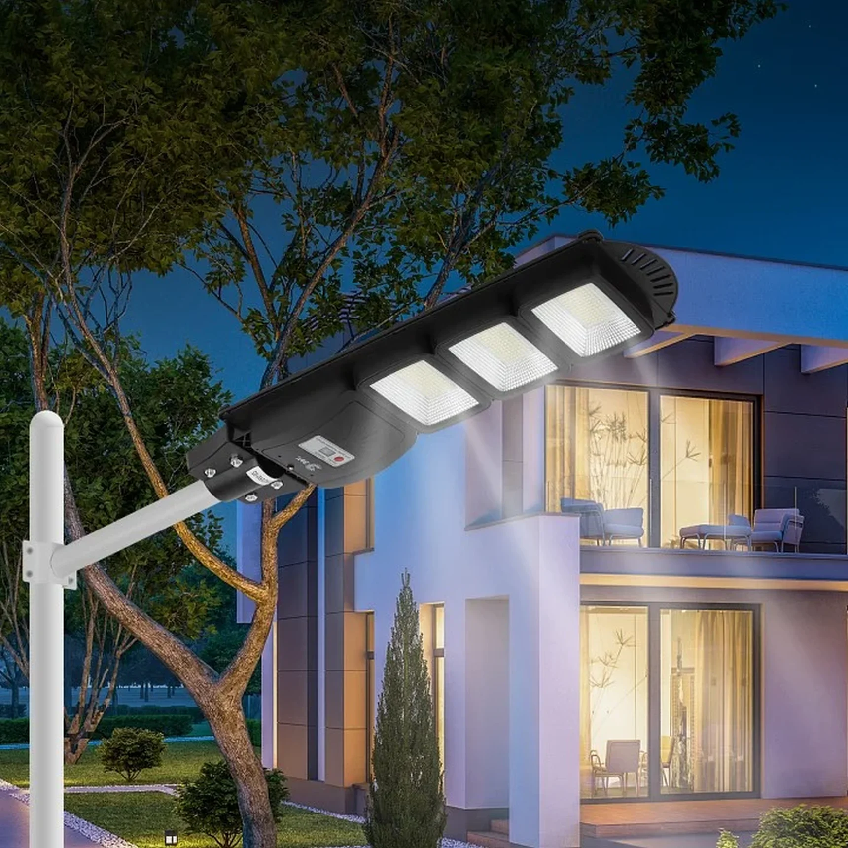 Консольный светильник на солнечной батарее,SMD, с кронштейном,60W,с датч. движ.,ПДУ,1000lm, 5000К, IP65 Б0046802