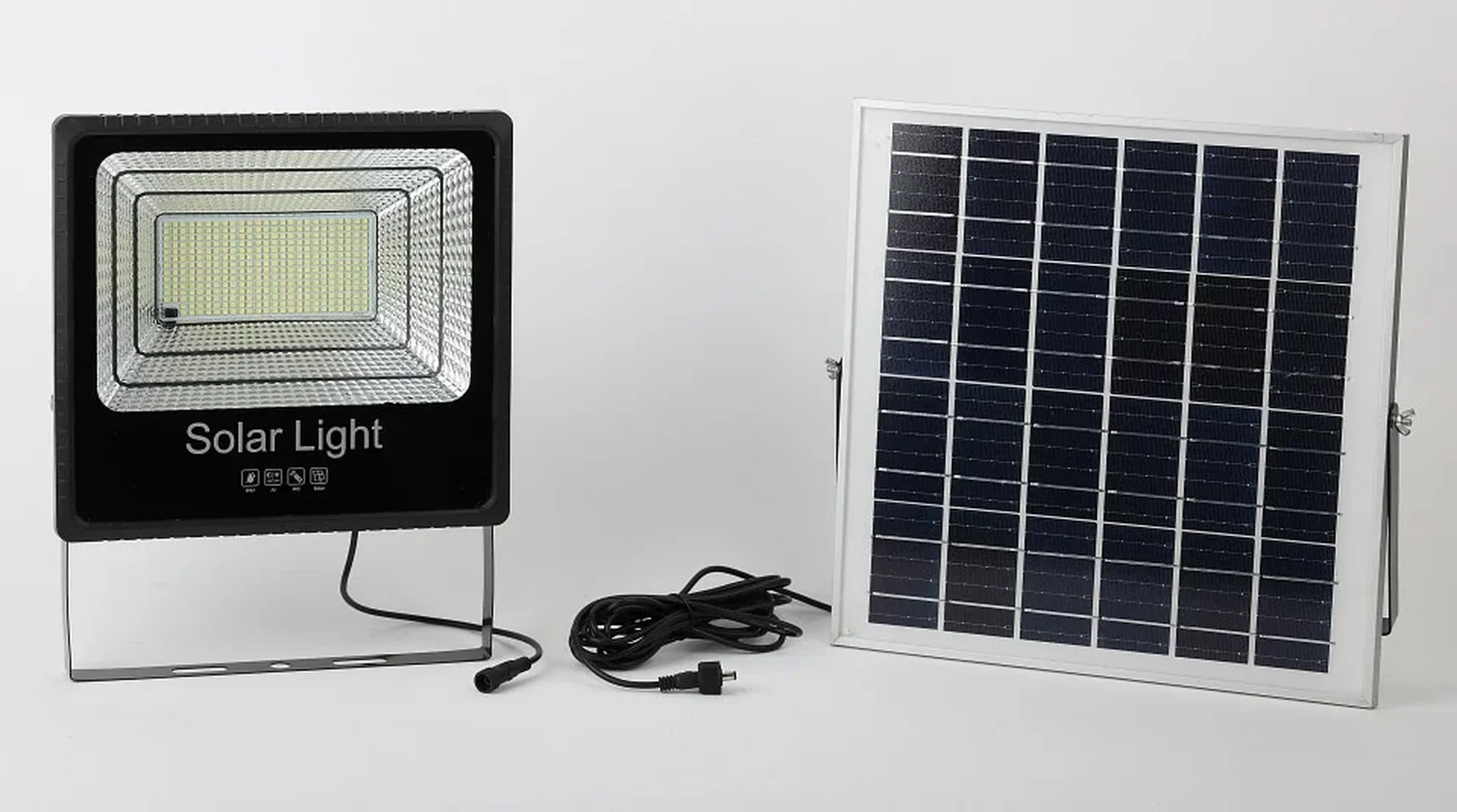 ERAPRO-150 ЭРА Прожектор светодиодный уличный на солн. бат. 150W, 1500 lm, 5000K, с датч. движения, ПДУ, IP65 (