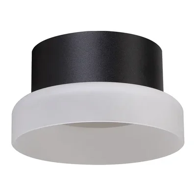 Светильник потолочный Feron HL460 Barrel OPAL 12W, 230V, GX53, черный