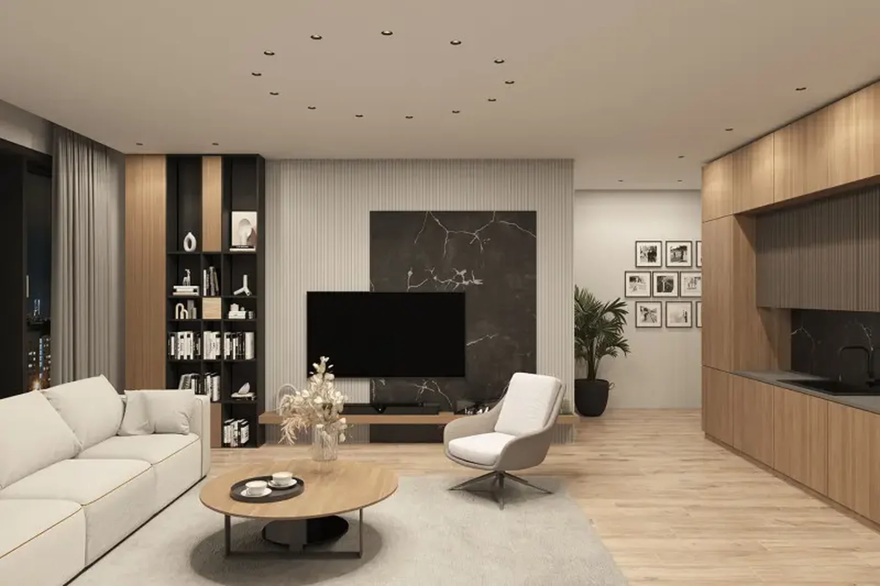 Точечный встраиваемый светильник Denkirs DK3055-BK