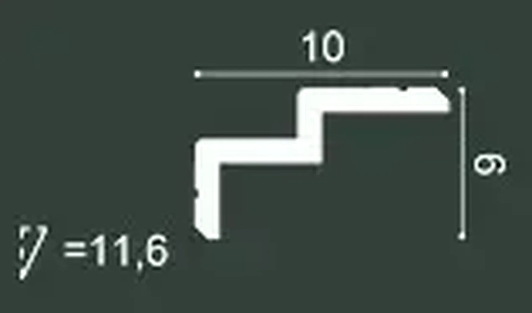 Профиль для нижней подсветки C390 STEPS