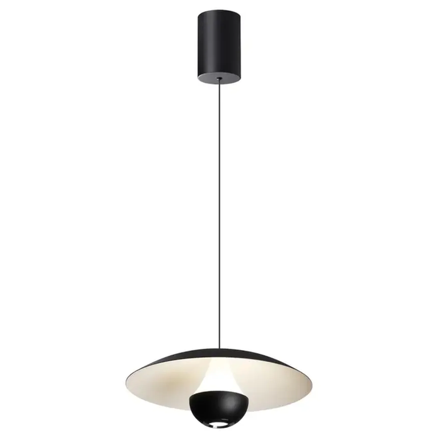 359336 OVER NT24 000 черный Светильник подвесной с механизмом регулировки высоты, провод 2м IP20 LED 4W вниз/3W вверх 760Лм 3000K 170-265V IMAN