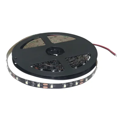 Светодиодная лента 4.8 ватт 12V на чёрной основе