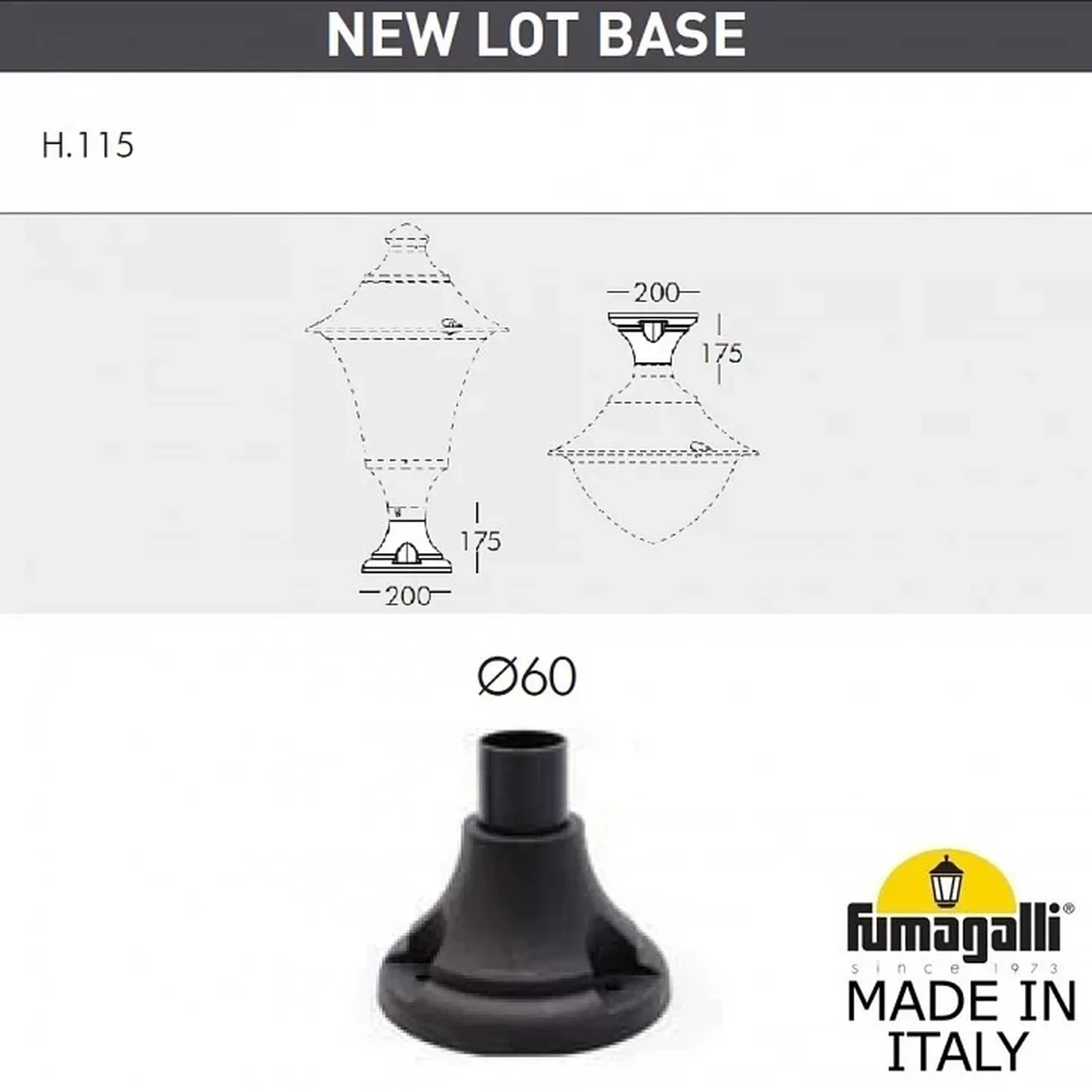 Наземный низкий светильник Gino F50.115.000.AXE27