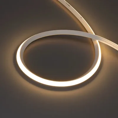 Светодиодная лента герметичная MOONLIGHT-3D-X544-10x10mm 24V Warm3000 (8 W/m, IP67, 5m, wire x1) (Arlight, Вывод боковой, 5 лет) 055190