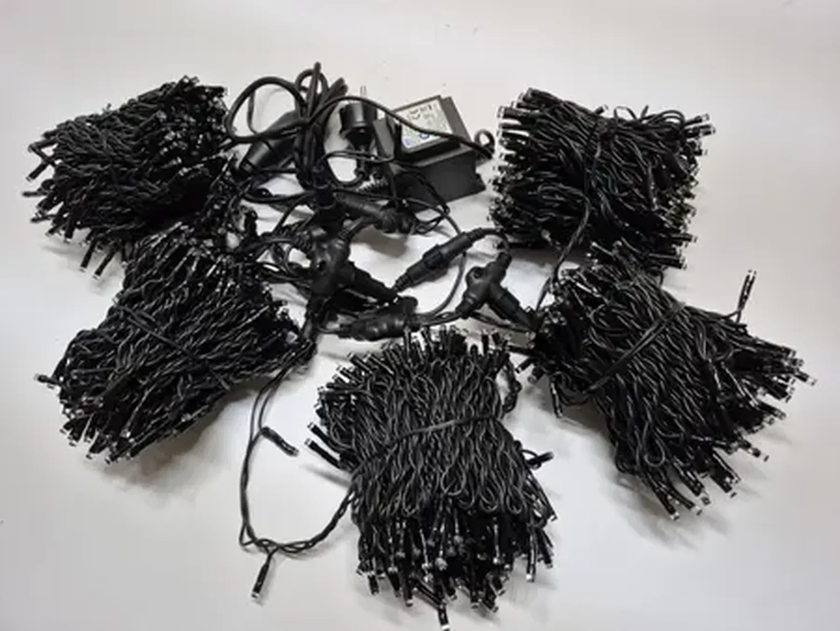 LED-PLS-200*5-20M*5-24V-W/BL-F(W) Flash LED гирлянда Спайдер 5*20м 24V, белые LED/черный провод