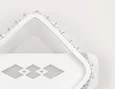 Настенный светодиодный светильник с хрусталем FA225 WH белый LED 6400K+3000K/4200K 24W 200*200*40