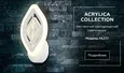 Настенный светодиодный светильник с хрусталем FA277 WH белый 12W 240*170*60