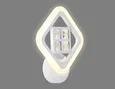 Настенный светодиодный светильник с хрусталем FA284 WH белый 15W 260*230*60