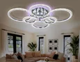 Потолочный светодиодный светильник с пультом FA413/4+2 CH хром 132W 840*600*120 (ПДУ РАДИО 2.4G)