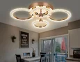 Потолочный светодиодный светильник с пультом FA416/2+2 GD золото 60W 640*460*120 (ПДУ РАДИО 2.4G)