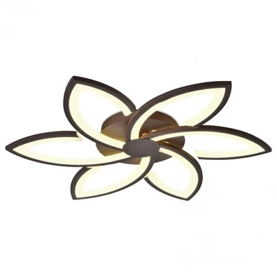 Потолочный светодиодный светильник с пультом FA447/6 CF кофе 108W 730*700*60 (ПДУ РАДИО 2.4)