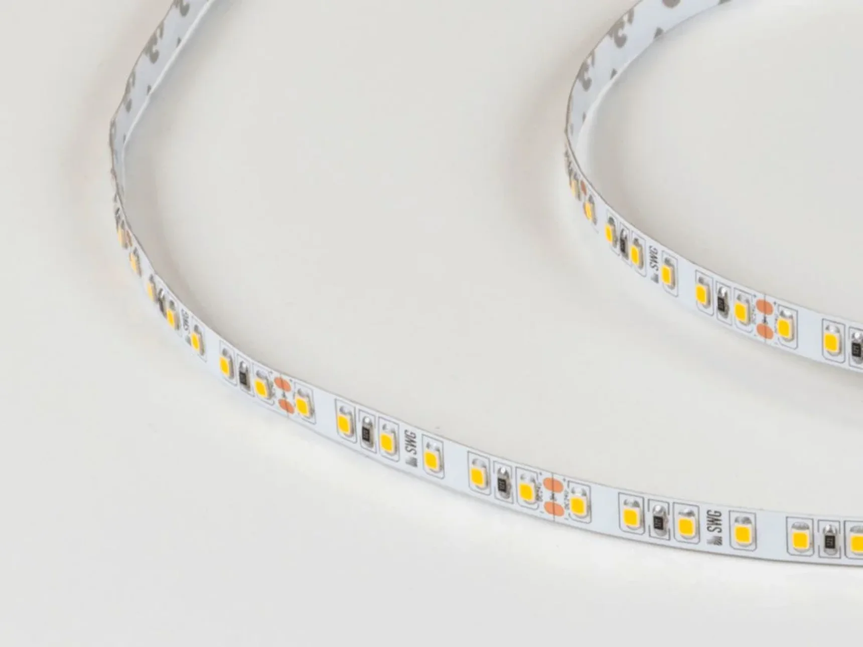 Светодиодная лента 2835, 120 LED/м, 9,6 Вт/м, 24В , IP20, 3M, Цвет: Теплый белый, SWG2120-24-9.6-WW-M