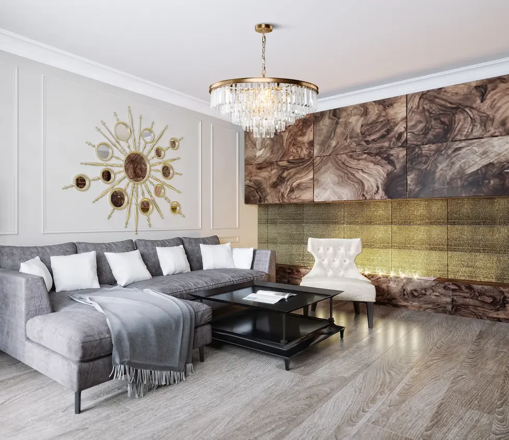 Подвесной светильник Revero E14х12, MOD085PL-12BS