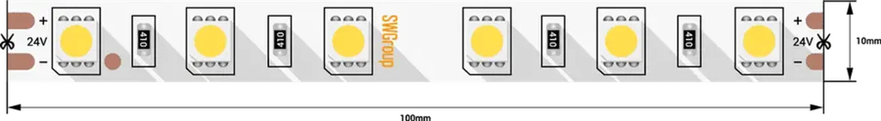 Лента светодиодная SWG560-24-14.4-WW-M