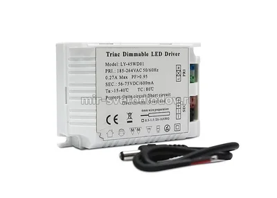 Блок питания для диммирования LED панели 45W, 30638