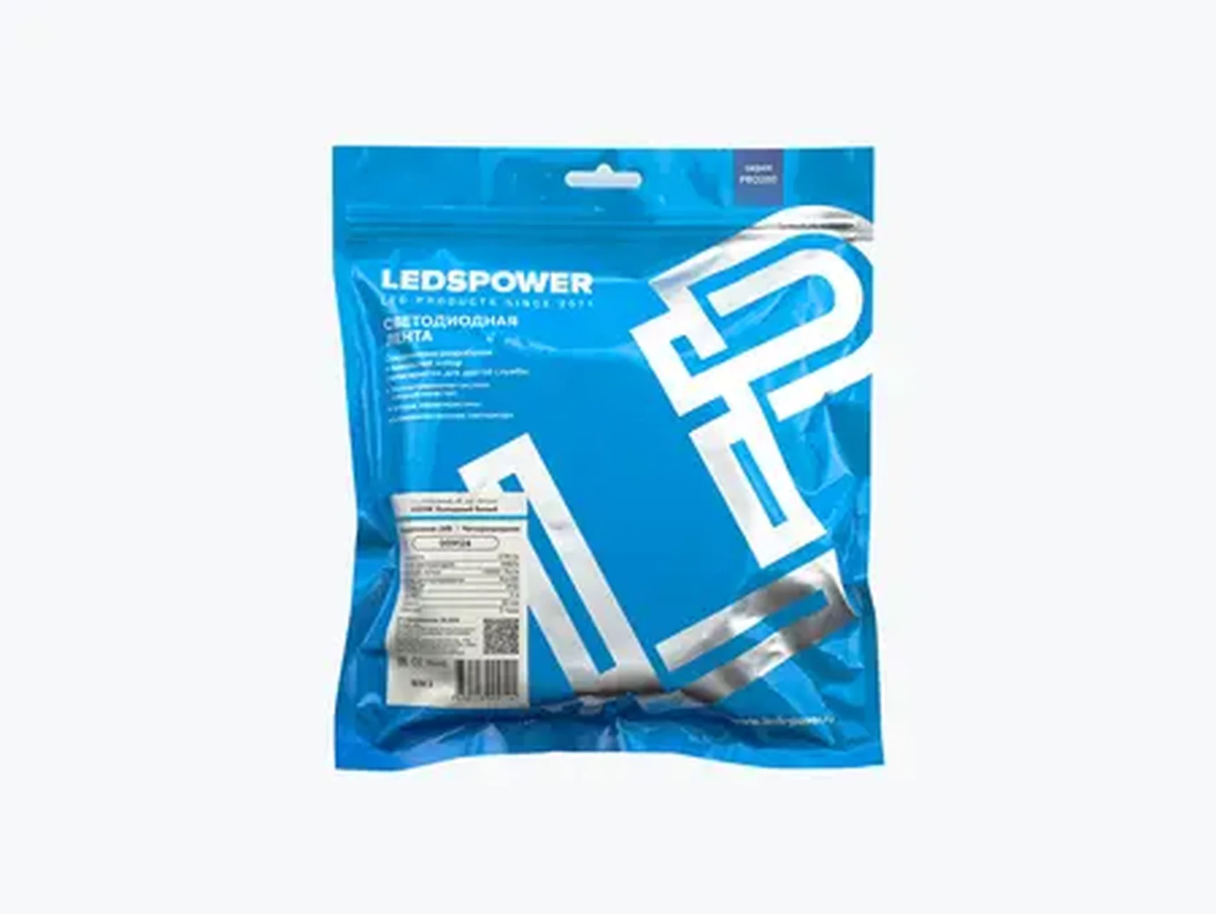 Светодиодная лента четырехрядная 2835 448/м (47Вт/м) 24В холодная, серия ПРО200 009124