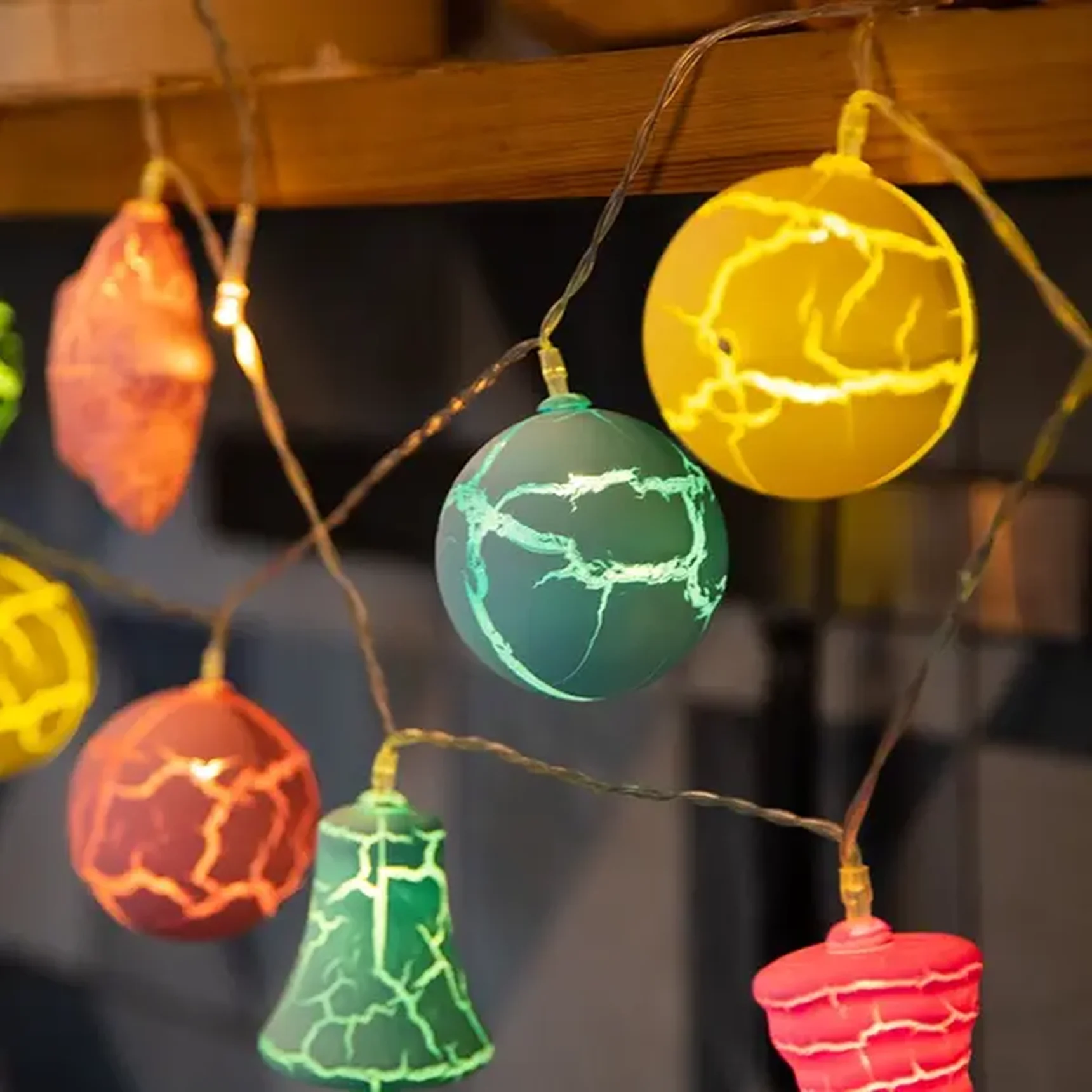 Гирлянда светодиодная Карамельки 1.5 м, прозрачный ПВХ, 10 LED, теплый белый, питание 2 х АА (батарейки не в комплекте)