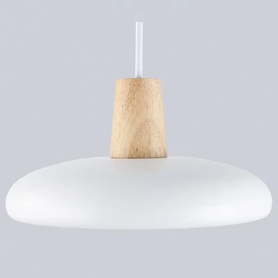 Светильник светодиодный подвесной FL4838 WH/WD белый/дерево 24W 3000-6000K D200*800 (без ПДУ)