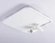 Потолочный светодиодный светильник с пультом управления FL5114/1+2 WH белый 97W 3000K-6400K 480*480*130 (ПДУ ИК)