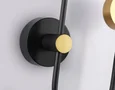 Настенный светодиодный светильник со сменной лампой FL51602/3 BK/GD черный/золото 11W 4200K+GU10 424*275*100