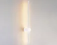 Настенный светодиодный светильник FL5201 SWH белый песок LED 3000K 8W 600*60*100