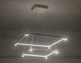 Светильник подвесной светодиодный FL5595/2+8 WH белый 60W 3000K/4200K/6400K 600*600*1300 (без ПДУ)