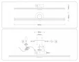 Светильник светодиодный настенный FL6101 WH белый 14W 3000K-6400K 605*100*60