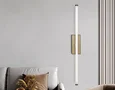 Светильник светодиодный настенный FL6113 CF кофе 9W 3000K-6400K 410*45*80