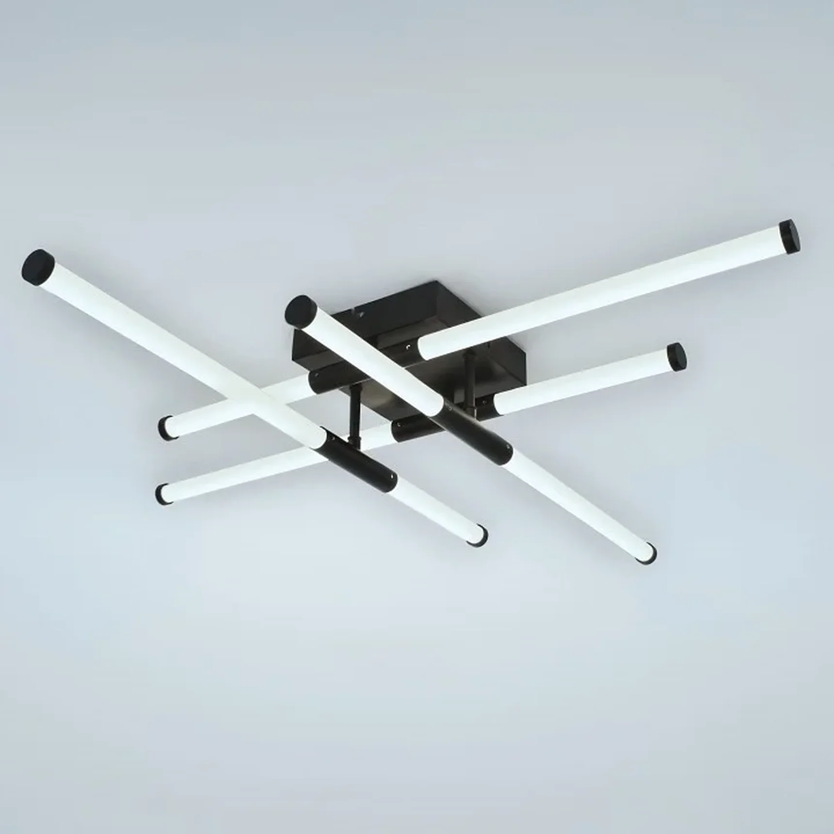 Светильник потолочный светодиодный ЭРА Модерн Fliss CLL-1 72W 3K-6K RC BK с ду черный