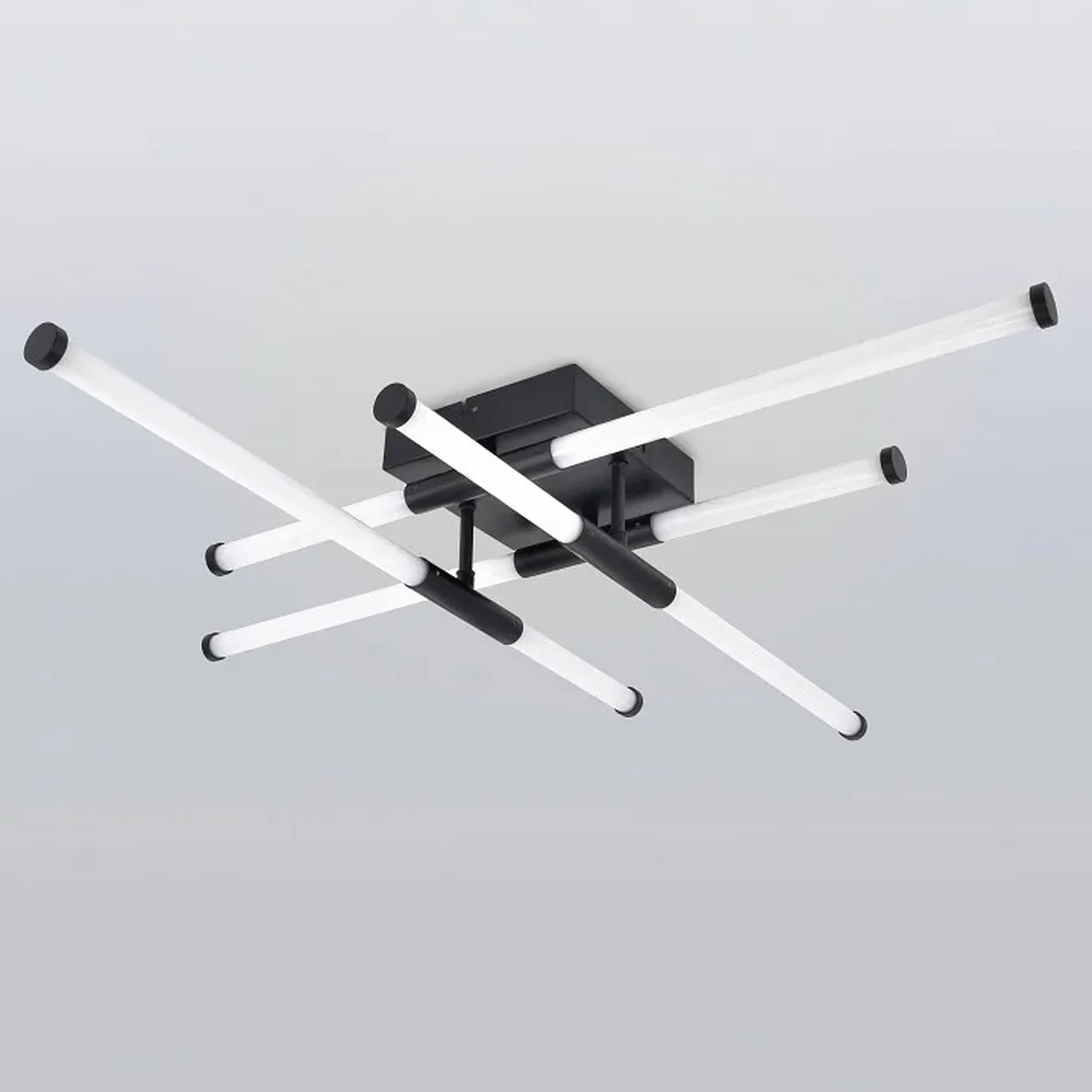 Светильник потолочный светодиодный ЭРА Модерн Fliss CLL-1 72W 3K-6K RC BK с ду черный