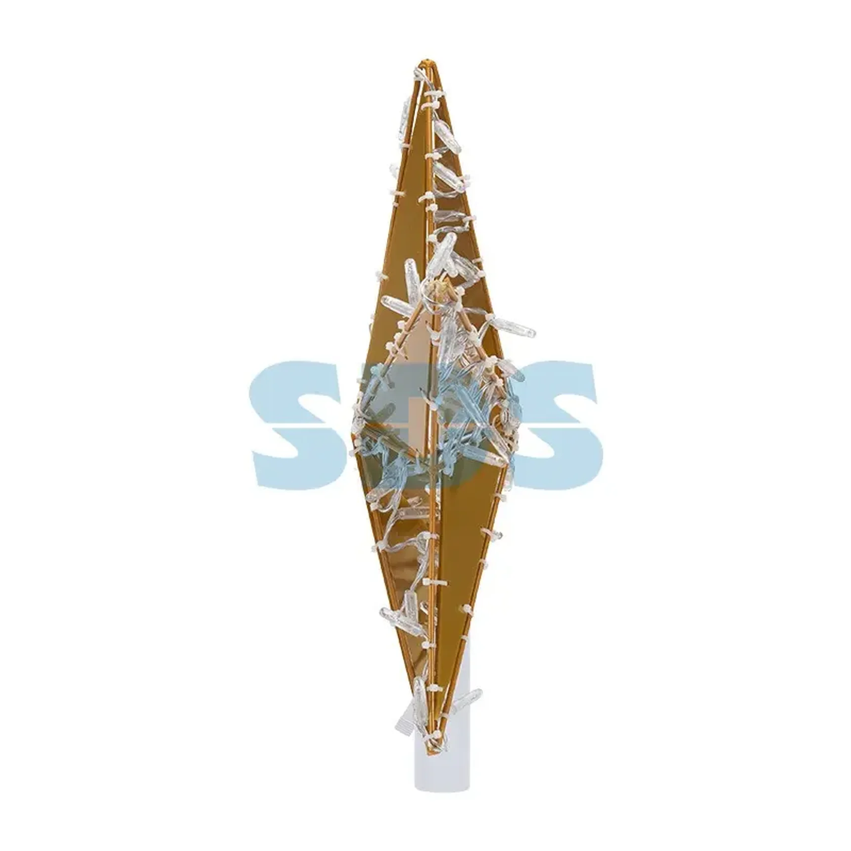 Светодиодная фигура «Звезда» 50 см,  80 светодиодов,  с трубой и подвесом,  цвет свечения теплый белый NEON-NIGHT