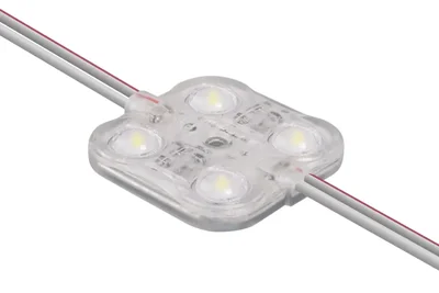 Герметичный светодиодный модуль 2835, 2 Ватт, 12 Вольт, IP67, KM-P4-W