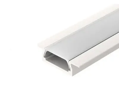 Профиль GAL-GLS-2000-7-22-W белый (2м профиль+2м рассеиватель+2 скобы +4 шурупа)