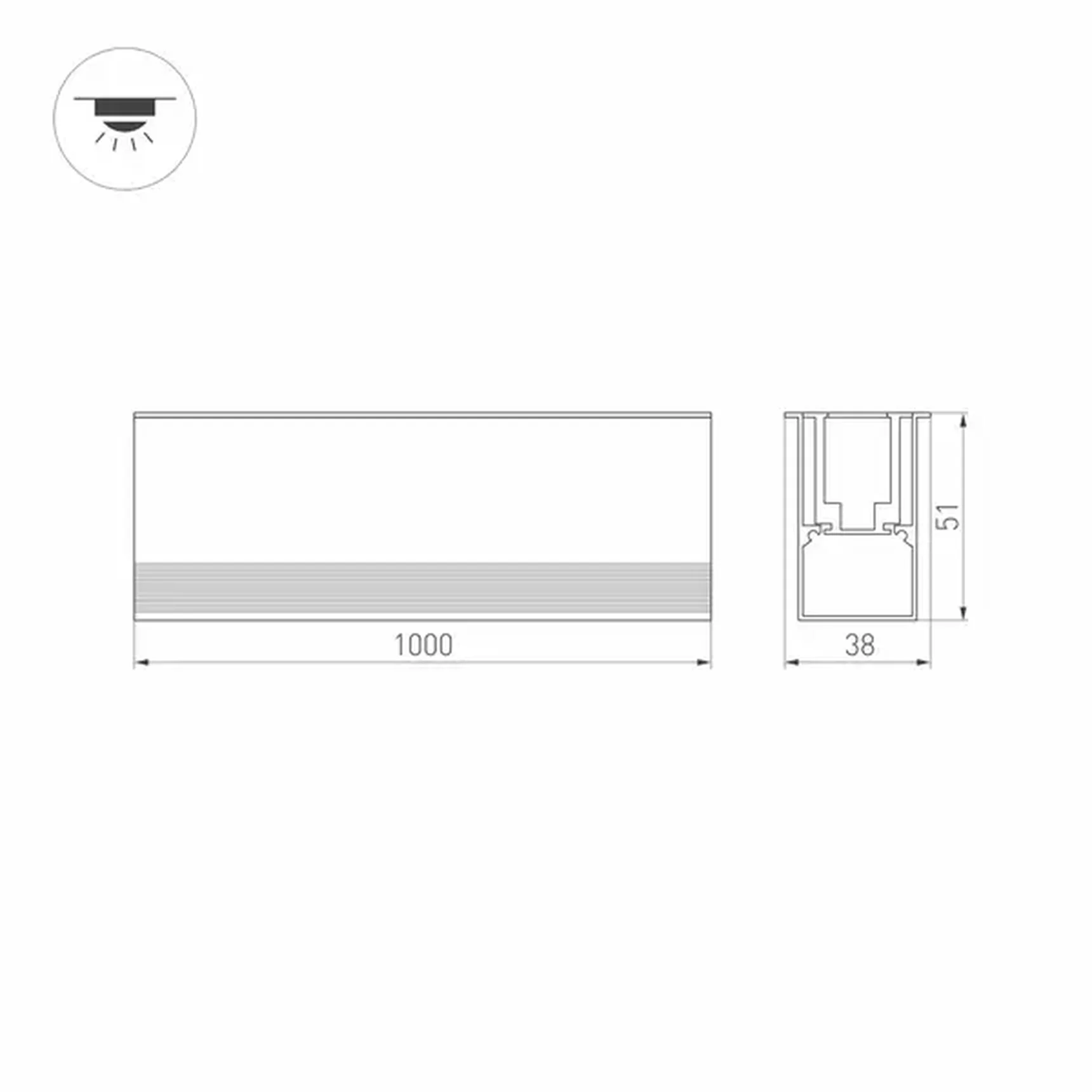 Светильник ART-LUMILINE-3351-1000-24W Day4000 (SL, 120 deg, 24V) (Arlight, IP67 Металл, 3 года), 032487