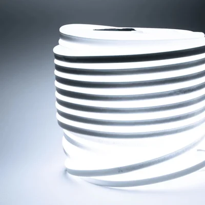 Односторонний Гибкий Неон 8х16мм Белый 220В, 144 LED/м, IP65, Бухта 50м